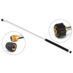 Lanca do myjki 2000mm JetLance Classic gięta CW zimnowodna INOX M22F - M18F 250bar