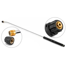 Lanca do myjki 1200mm JetLance Classic gięta HW ciepłowodna INOX M22F - M18F 250BAR 150.C do dysz Kärcher HDS