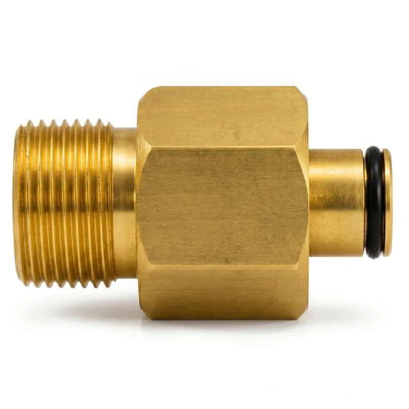 Adapter Quicklink M22M - K-Lock TR22F, mosiądz, 400 bar, 150°C