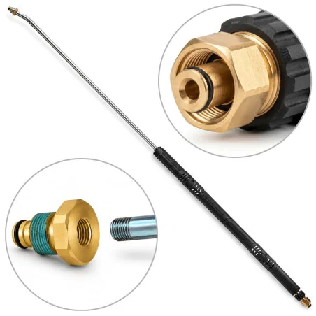 Lanca do myjki Kärcher HD 2000mm JetLance Neo gięta CW zimnowodna INOX K-Lock TR22F - K-Lock TR20M 250bar