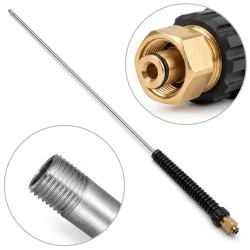 Lanca JetLance Neo prosta CW zimnowodna 1200mm inox K-Lock TR22F - 1/4"M 250BAR do szczotek przepływowych