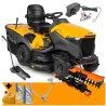 Zestaw z Kanistrem 5l + 2x Olej SAE 10W30 Stiga 1,4l + Hak do akcesoriów + Wertykulator i Aerator