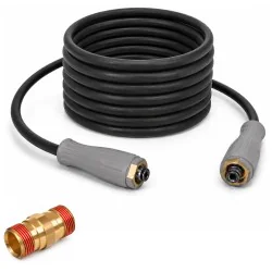 Wąż przedłużający do Kärcher HD i HDS EasyLock K-Lock + Adapter Hydroline Gum, DN8, 2op, 10m, 400bar, 2x K-LOCK (TR22F-TR22F)