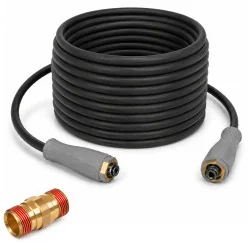 Wąż przedłużający do Kärcher HD i HDS EasyLock K-Lock + Adapter Hydroline Gum, DN8, 2op, 20m, 400bar, 2x K-LOCK (TR22F-TR22F)