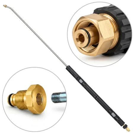 Lanca do myjki Kärcher HDS 2000mm JetLance Neo gięta HW ciepłowodna INOX K-Lock TR22F - K-Lock TR20M 250bar, 150°C