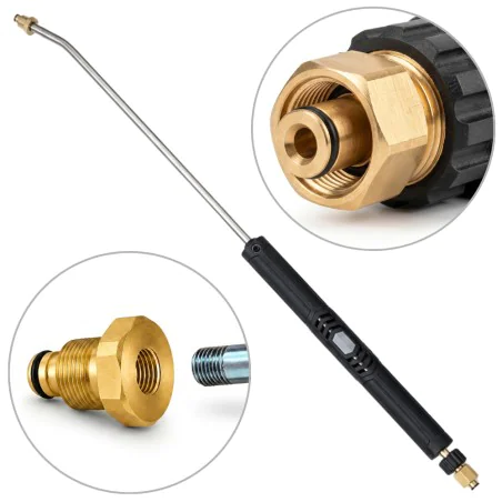 Lanca do myjki Kärcher HDS 1200mm JetLance Neo gięta HW ciepłowodna INOX K-Lock TR22F - K-Lock TR20M 250bar, 150°C