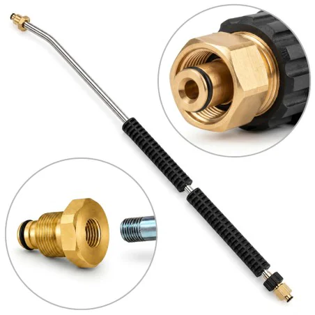 Lanca do myjki Kärcher HD 900mm JetLance Neo gięta CW zimnowodna INOX K-Lock TR22F - K-Lock TR20M 250bar