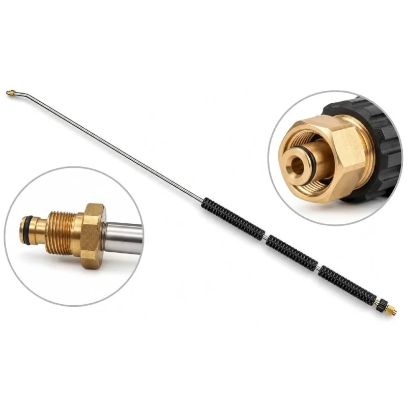 Lanca do myjki Kärcher HD 2000mm JetLance Neo gięta CW zimnowodna INOX K-Lock TR22F - K-Lock TR20M 250bar