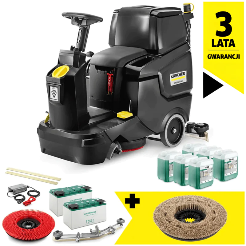 Zestaw Karcher BD 50/70 R Classic Anniversary Edition + Miękka szczotka tarczowa