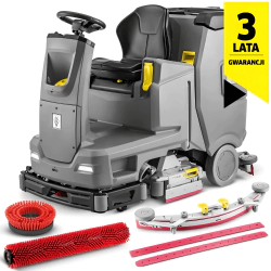 Karcher B 110 R Bc Dose + SSD + R75 Szorowarka samojezdna z fotelem dla operatora (5100 m²/h, 750 mm) - 1.161-411.0