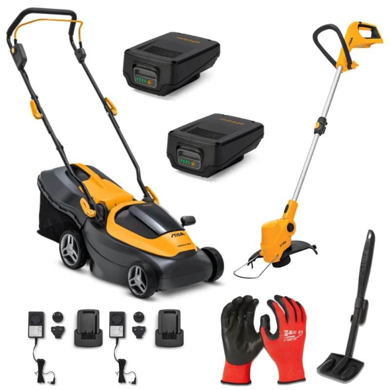 Zestaw Stiga 136e + Stiga GT 100e + Rękawice + Skrobak do czyszczenia