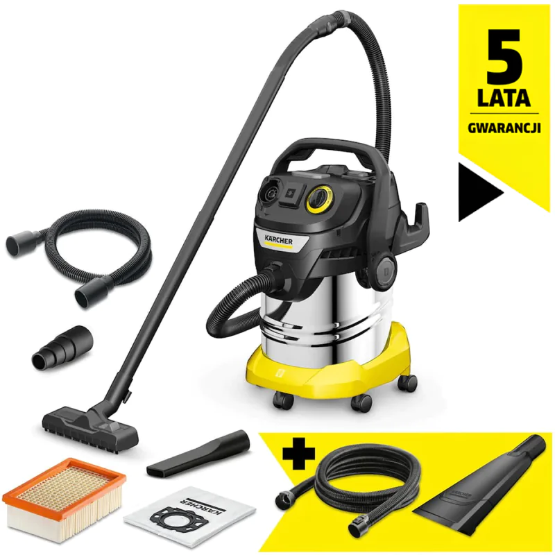 Zestaw Karcher KWD 6 P S V-25/6/22 + Ssawka samochodowa + Przedłużka węża ssącego 3.5 m