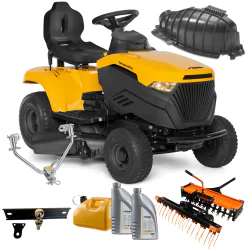 Zestaw Stiga Tornado 398 M + Wertykulator i Aerator + Hak + Kanister + 2x Olej