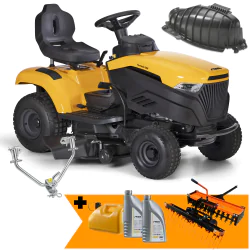Zestaw Stiga Tornado 398 + Wertykulator i Aerator + Hak + Kanister + 2x Olej