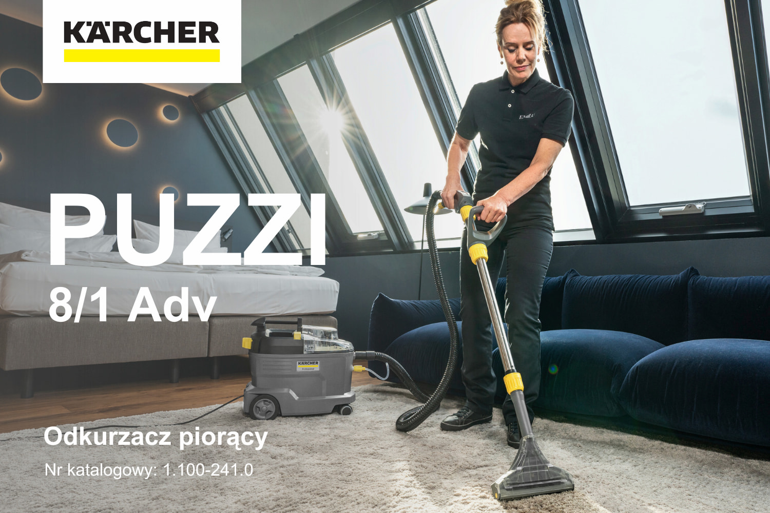 Odkurzacz Piorący KARCHER Puzzi 8/1 Adv 1.100-241.0