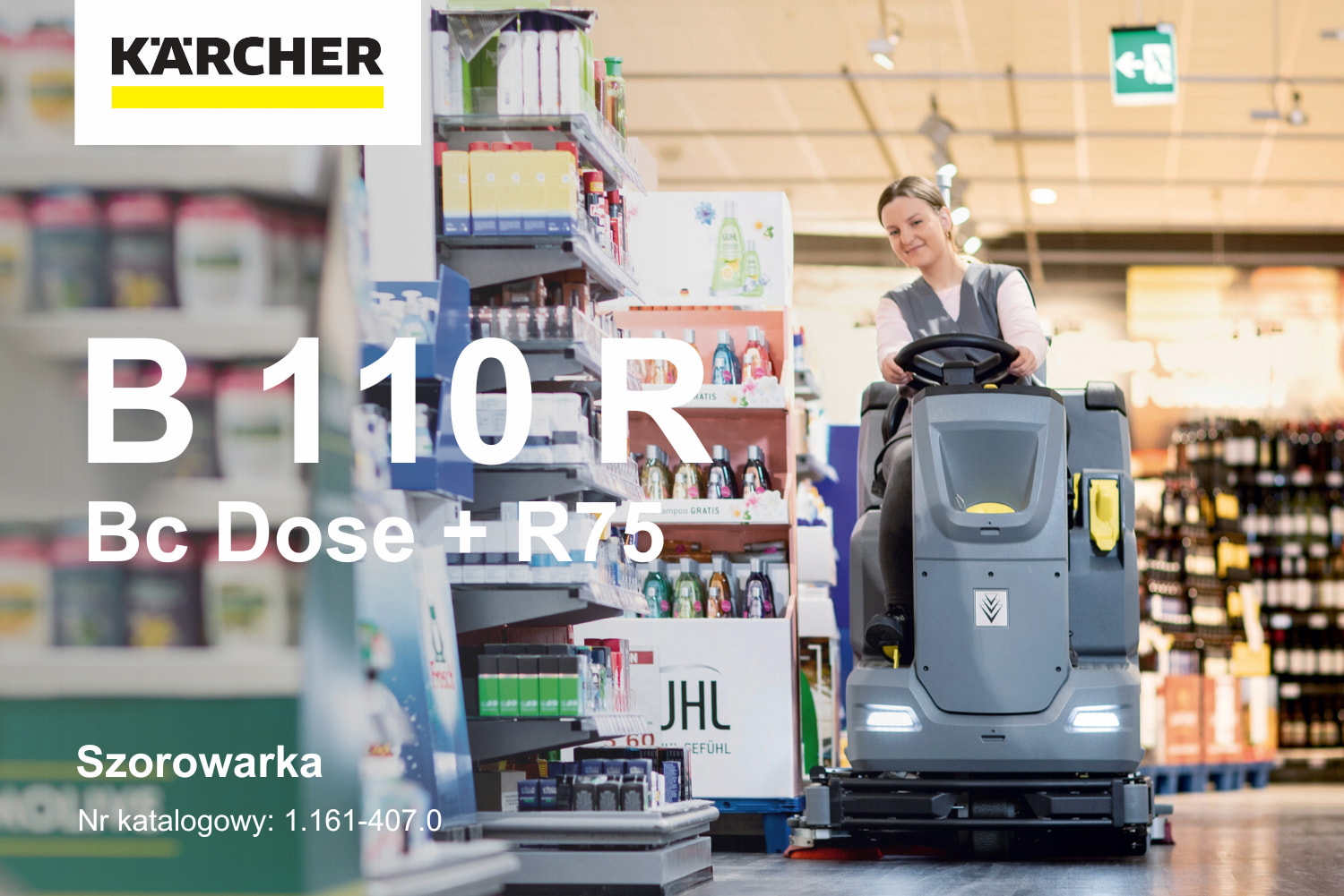 Szorowarka KARCHER B 110 R Bc Dose 1.161-407.0