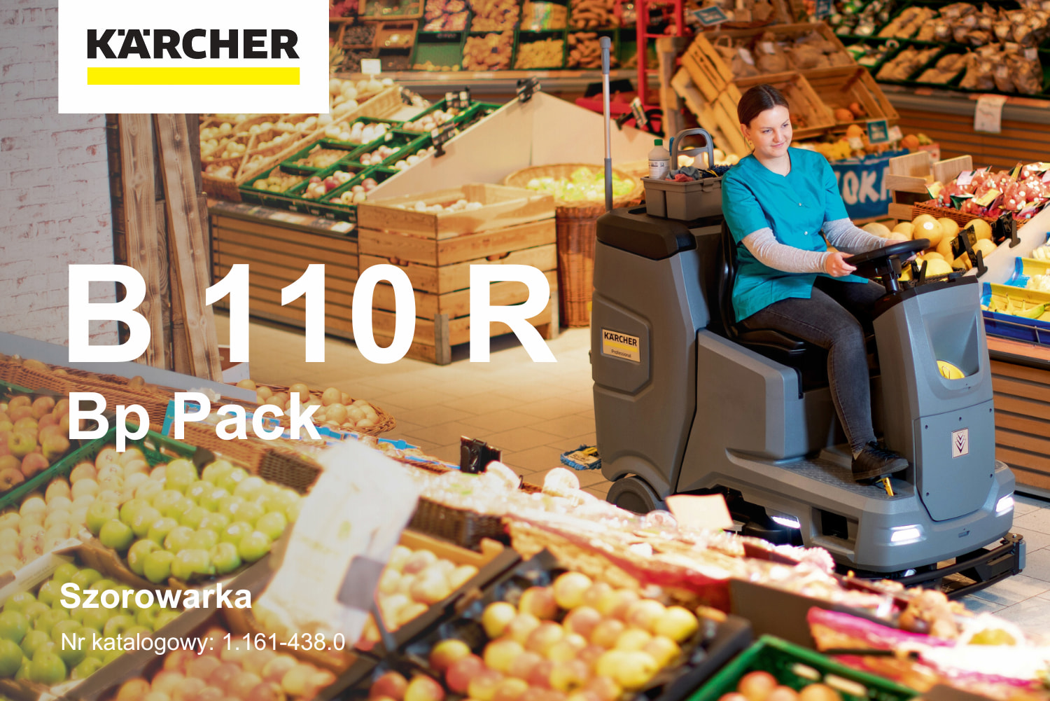 Szorowarka KARCHER B 110 R Bp Pack 1.161-438.0