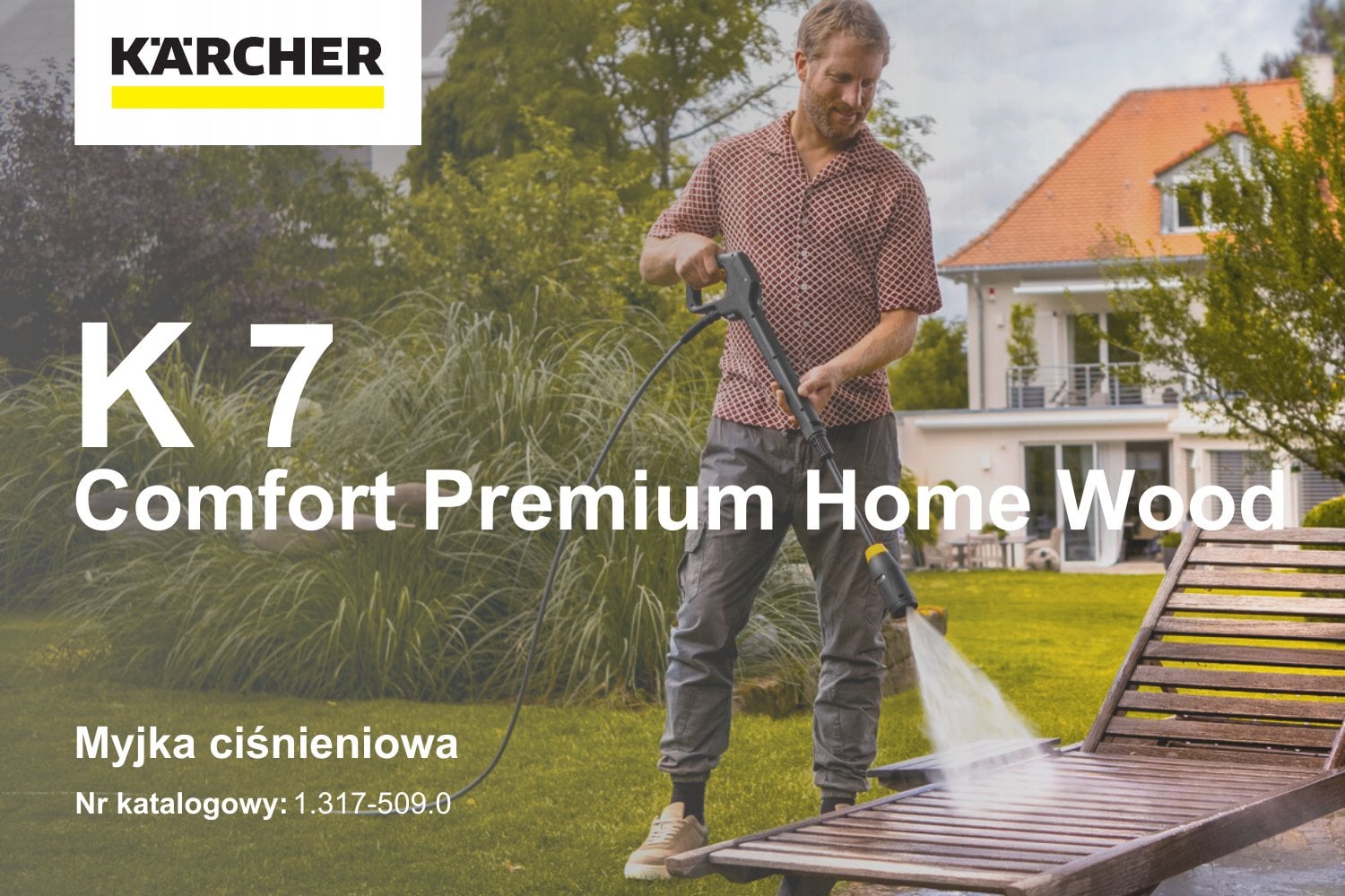 Myjka ciśnieniowa Karcher K 7 Comfort Premium Home Wood 1.317-509.0 - widok frontowy