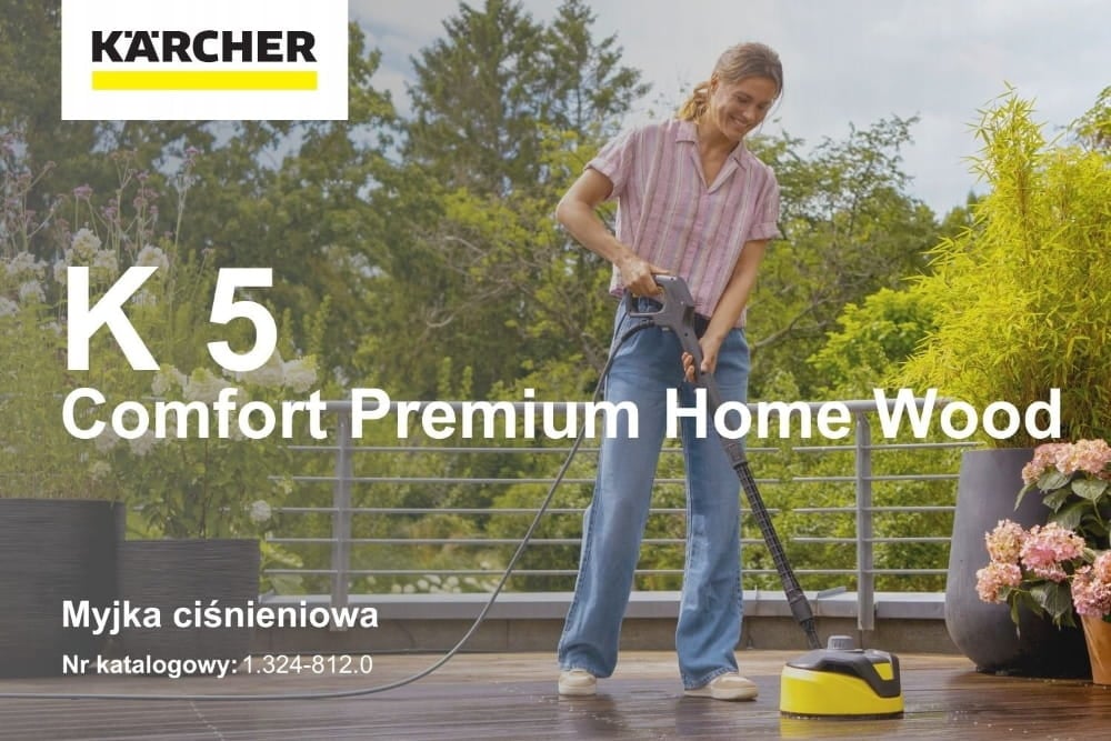 Myjka ciśnieniowa Karcher K 5 Comfort Premium Home Wood 1.324-812.0 - widok z przodu