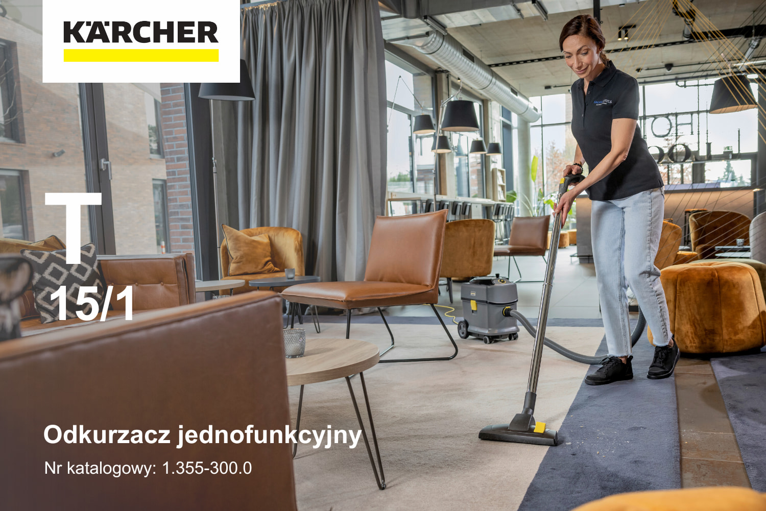 Odkurzacz jednofunkcyjny KARCHER T 15/1 1.355-300.0