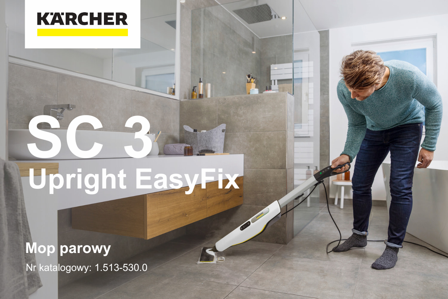 Mop parowy SC 3 Upright EasyFix 1.513-530.0