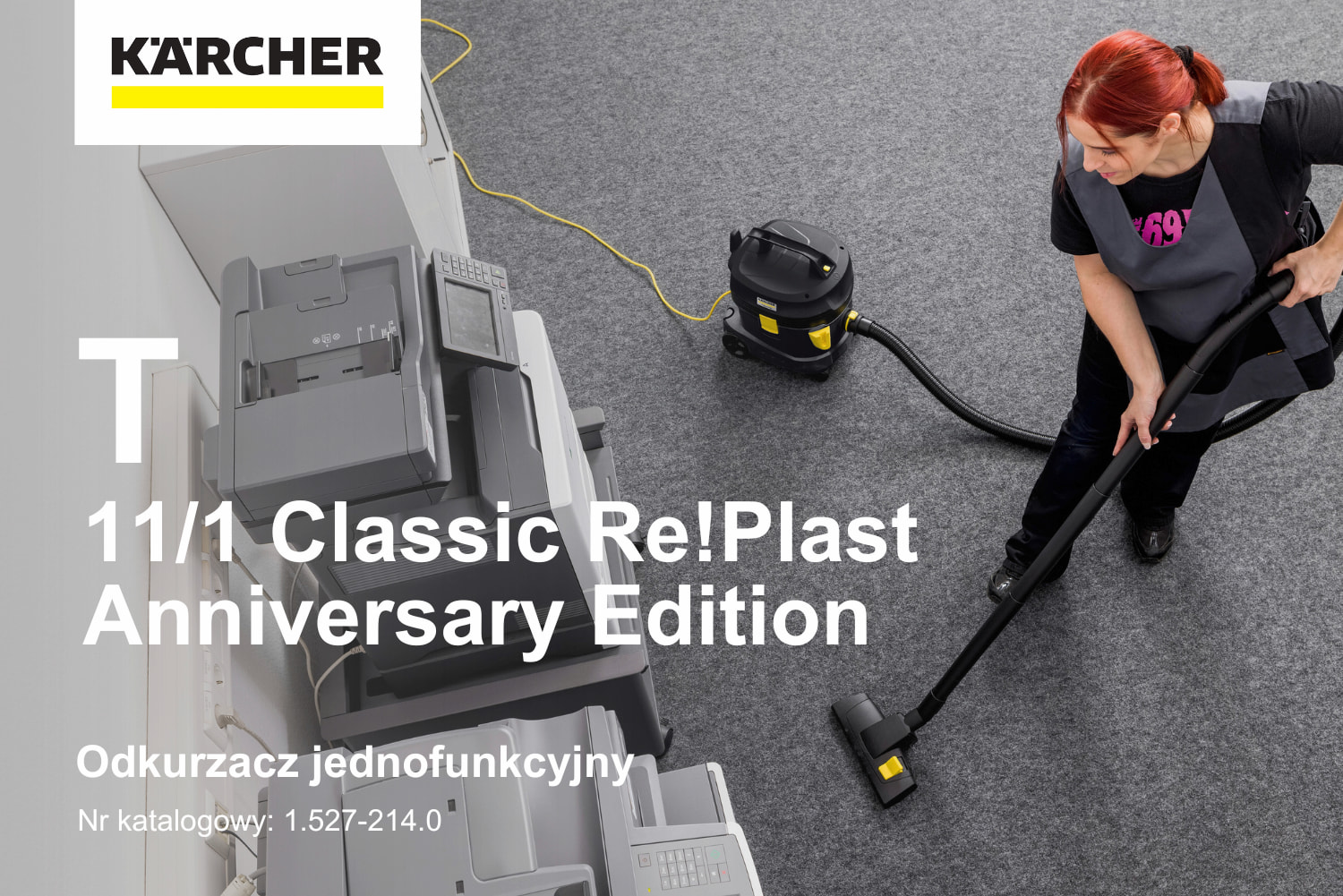 Odkurzacz jednofunkcyjny KARCHER T 11/1 Classic Re!Plast Anniversary Edition 1.527-214.0