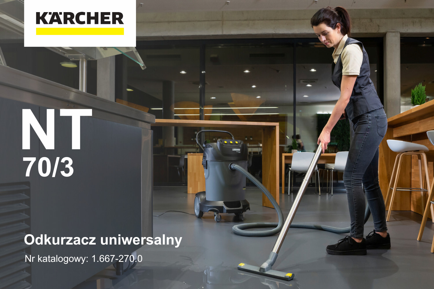 Odkurzacz uniwersalny KARCHER NT 70/3 1.667-270.0