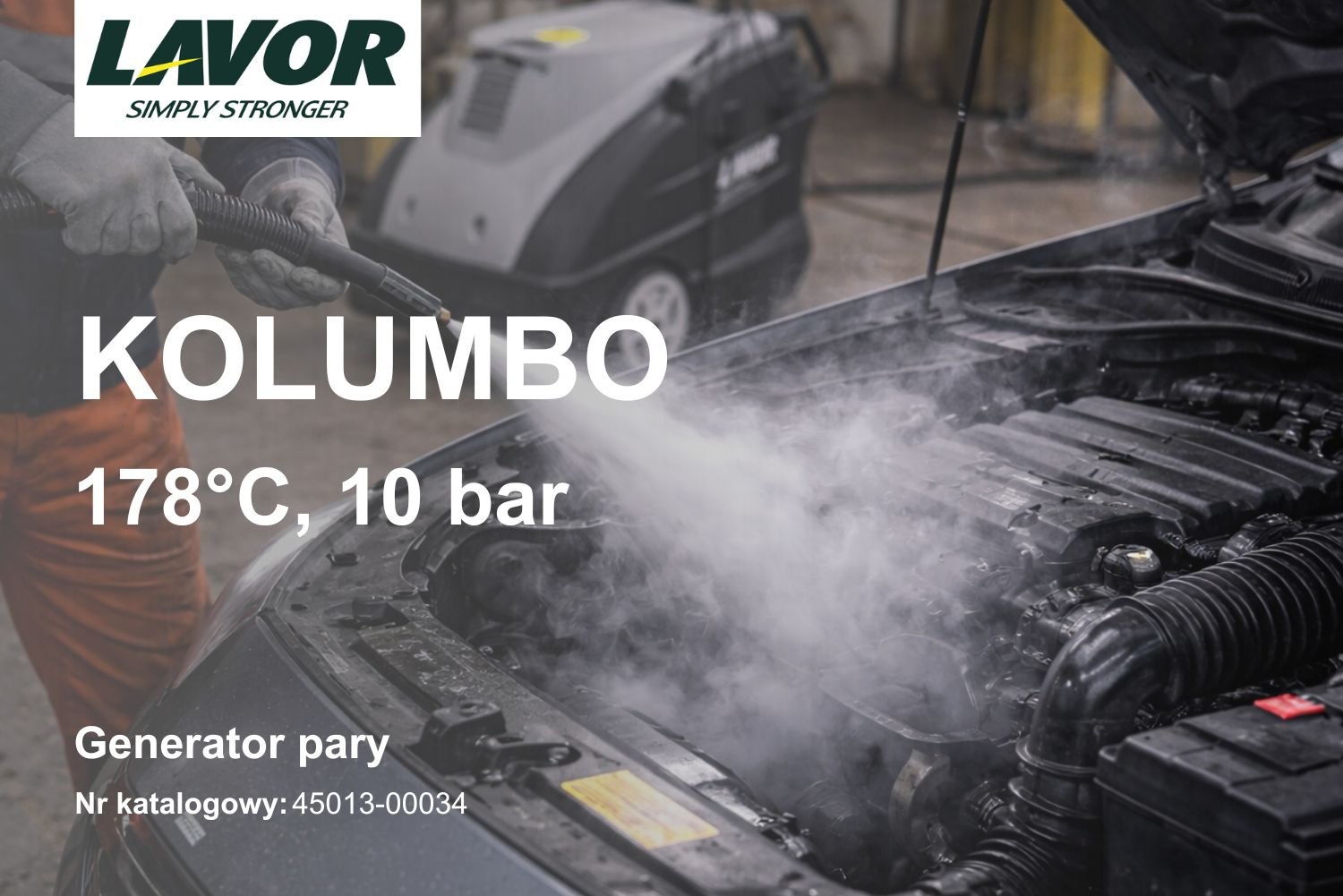 Generator pary spalinowy Lavor GV Kolumbo 178C 10 bar diesel 45013-00034