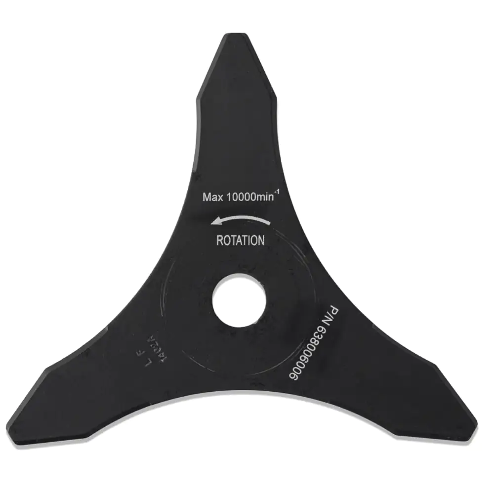 Tarcza tnąca TRI ARC 3T 255 mm do wycinania gęstszej roślinności w kosie spalinowej.