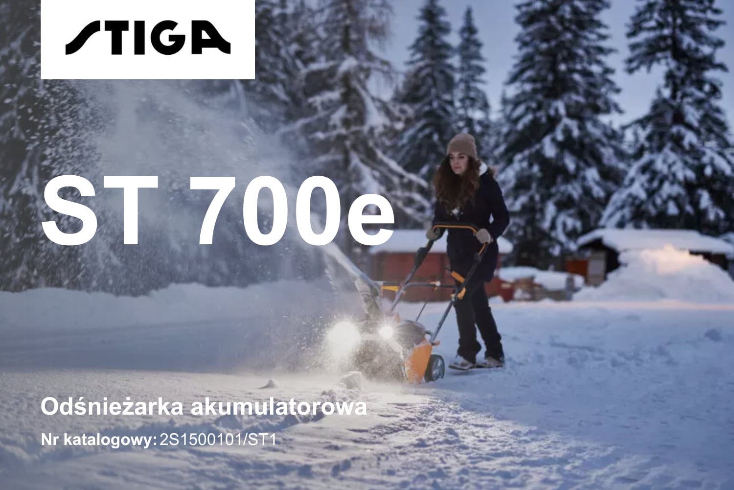 Odśnieżarka akumulatorowa Stiga ST 700e 2S1500101/ST1