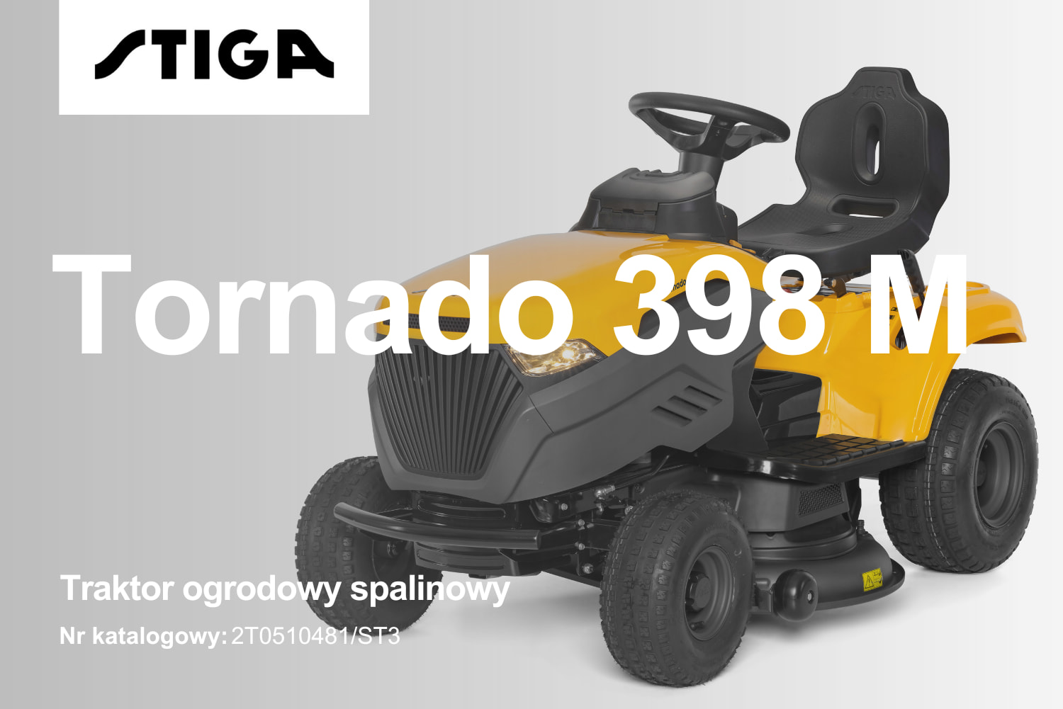 Traktor ogrodowy spalinowy Stiga Tornado 398 M 2T0510481/ST3