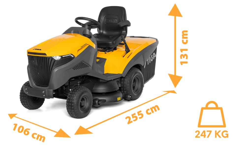 Traktor ogrodowy STIGA Estate 9102 W, pedał napędu hydrostatycznego i tempomat, 2T0990381/ST1.