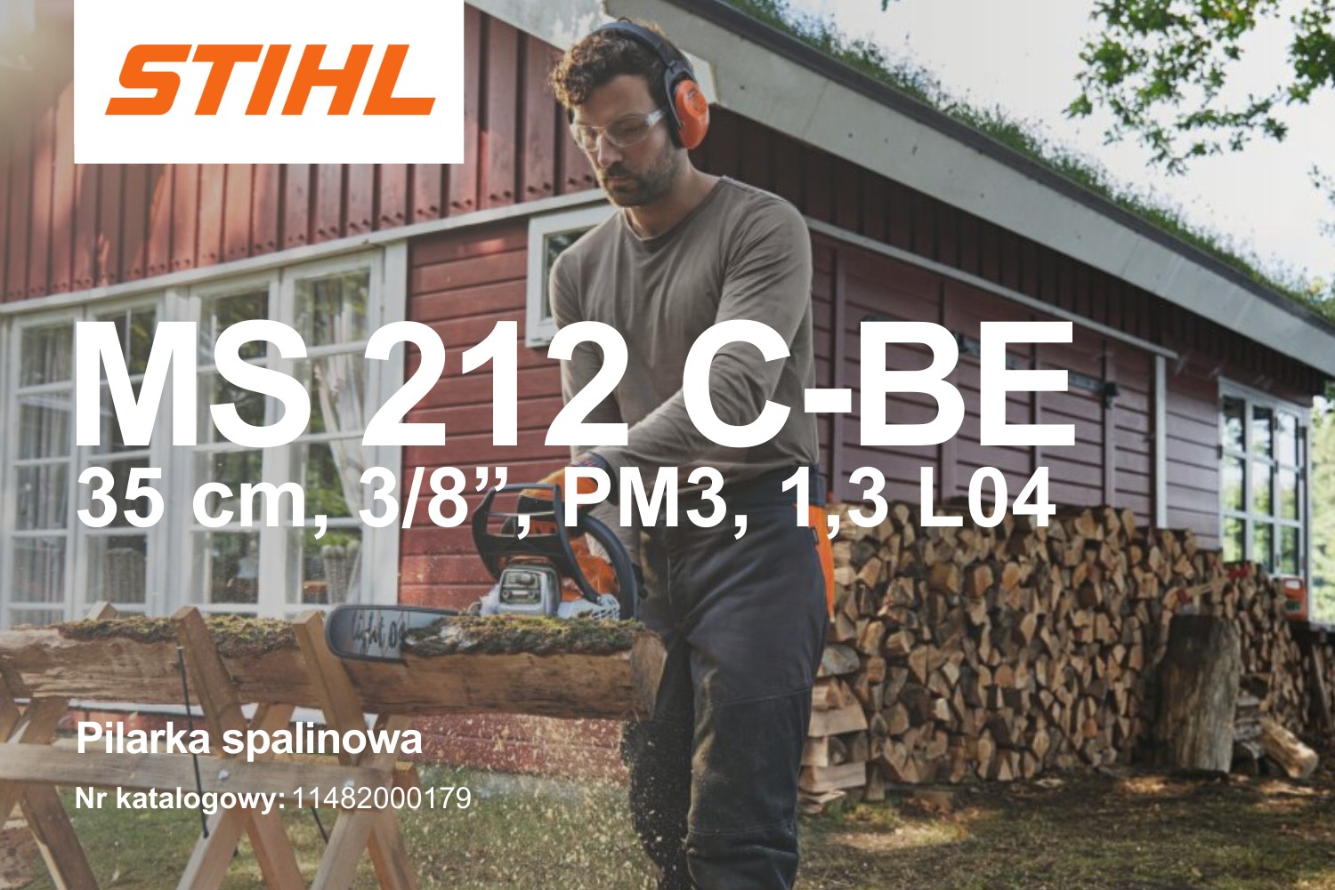 Pilarka spalinowa Stihl MS 212 C-BE 11482000179 - 1,8 kW, 2,4 KM, 35 cm