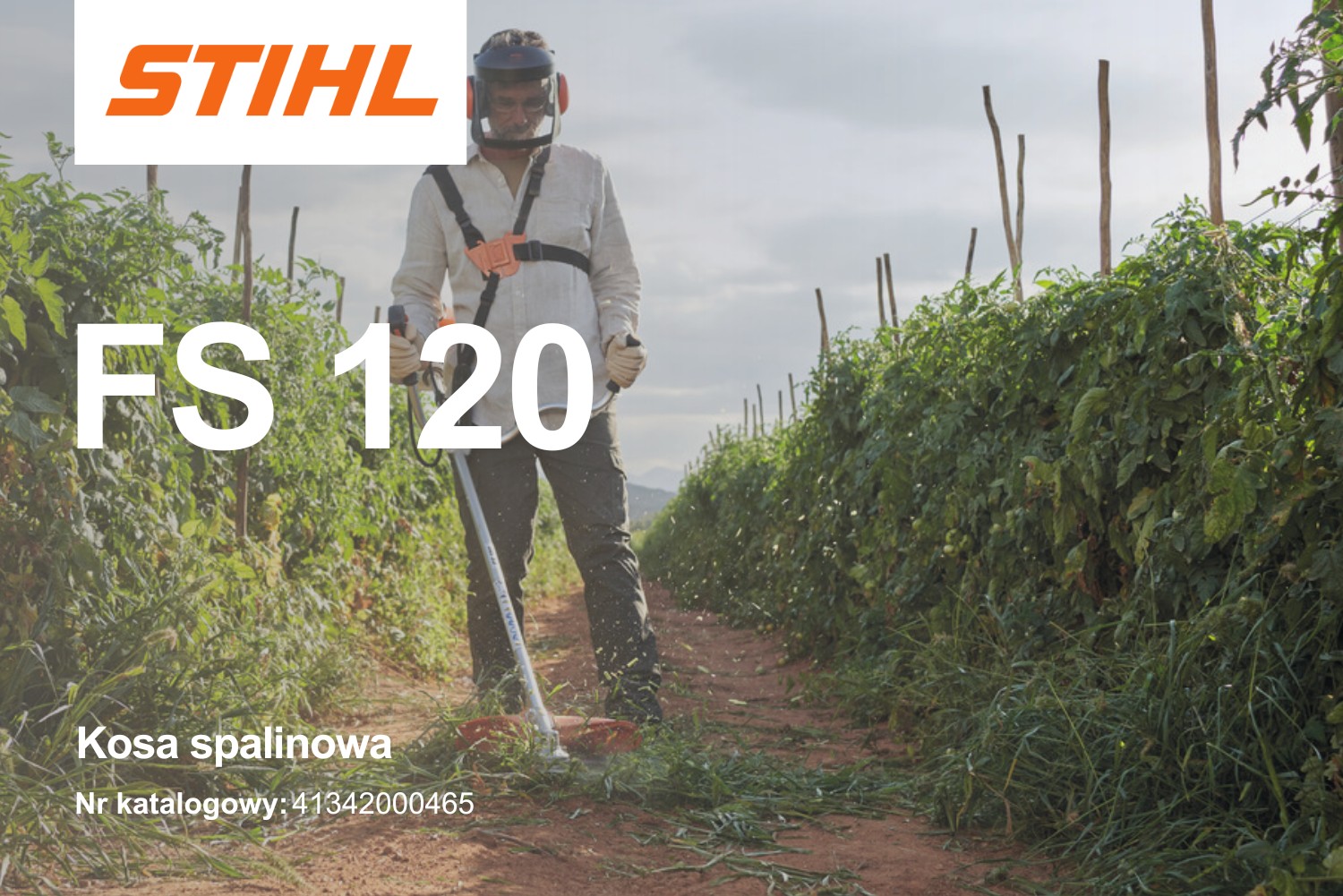 Kosa spalinowa Stihl FS 120 z głowicą AutoCut C 26-2 41342000465 - 1,3 kW, 1,8 KM, 42 cm