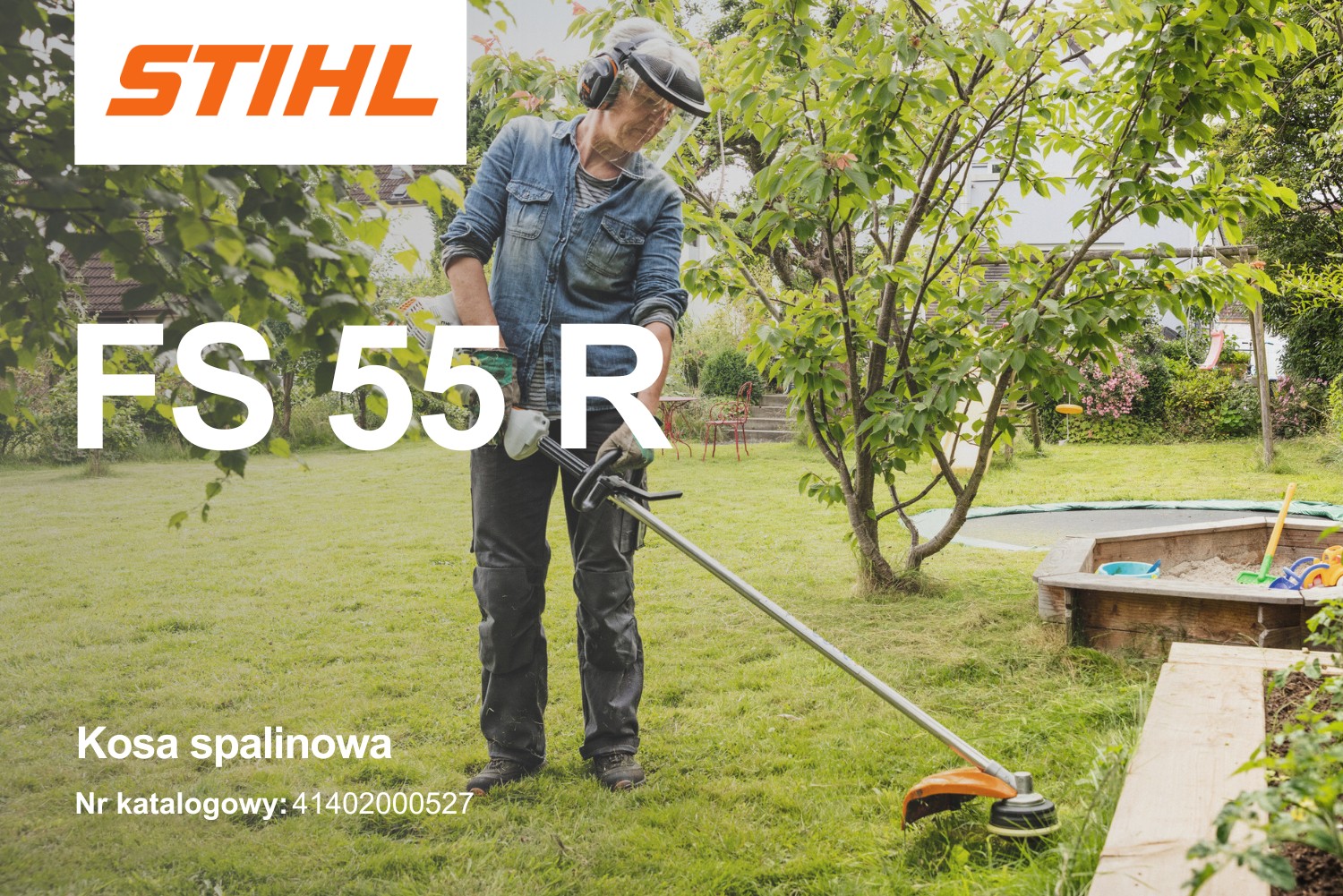 Kosa spalinowa Stihl FS 55 R z głowicą AutoCut 25-2 41402000527 - 0,75 kW, 1 KM, 42 cm