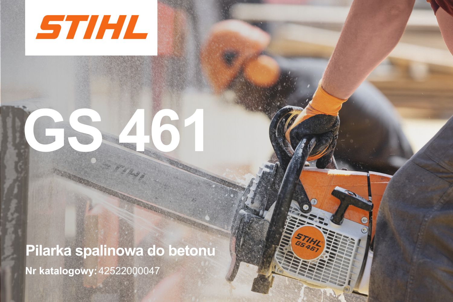 Pilarka spalinowa Stihl GS 461 42522000047 - 4,3 kW, 5,8 KM, 40 cm, 3/8, Diamentowy łańcuch, 1,6 mm