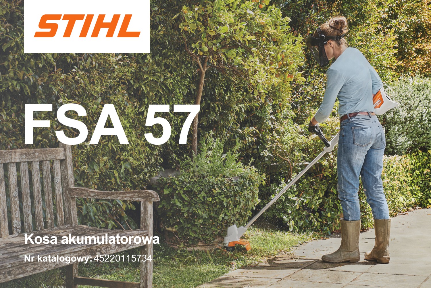 Kosa akumulatorowa STIHL FSA 57 bez akumulatora i ładowarki - 45220115734