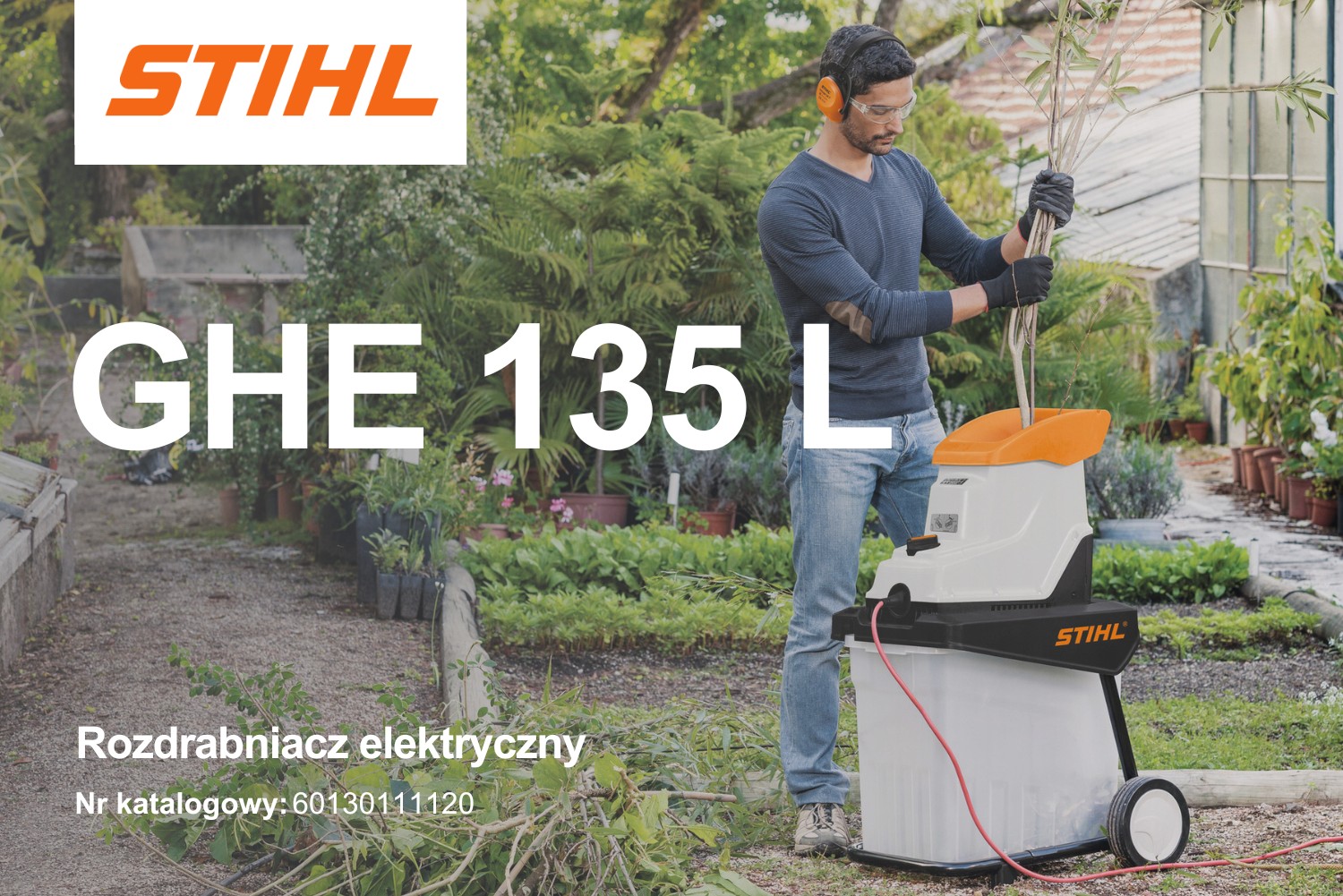 Rozdrabniacz elektryczny Stihl GHE 135 L 60130111120 - 2,3 kW