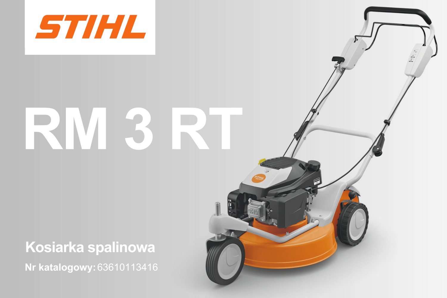 Kosiarka spalinowa Stihl RM 3 RT z napędem do mulczowania - 63610113416