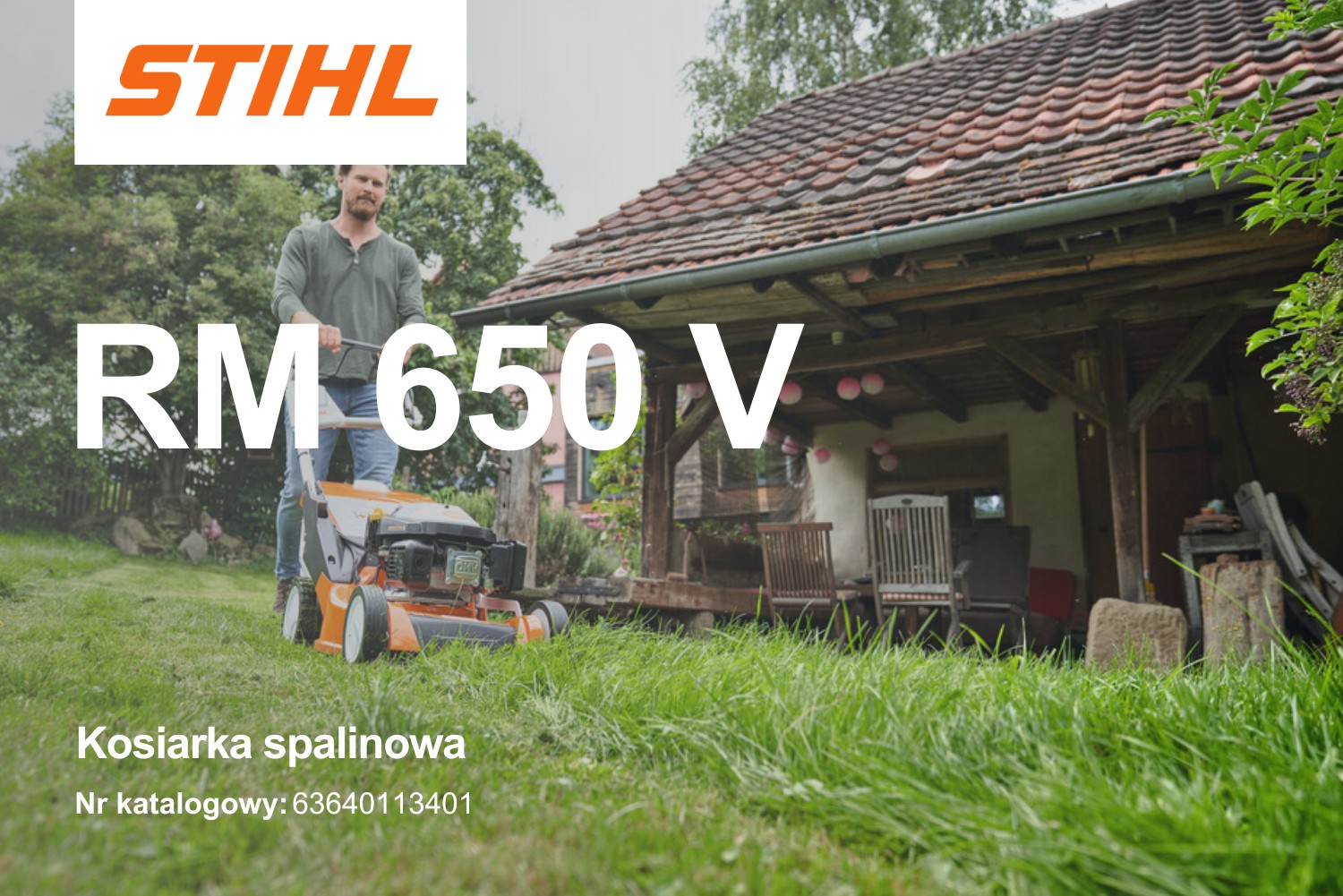 Kosiarka spalinowa Stihl RM 650 V z napędem Vario - 63640113401