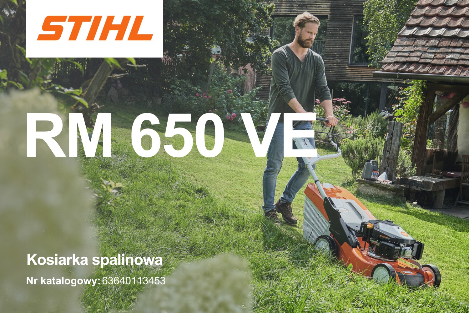 Kosiarka spalinowa Stihl RM 650 VE z napędem Vario i rozrusznikiem 63640113453