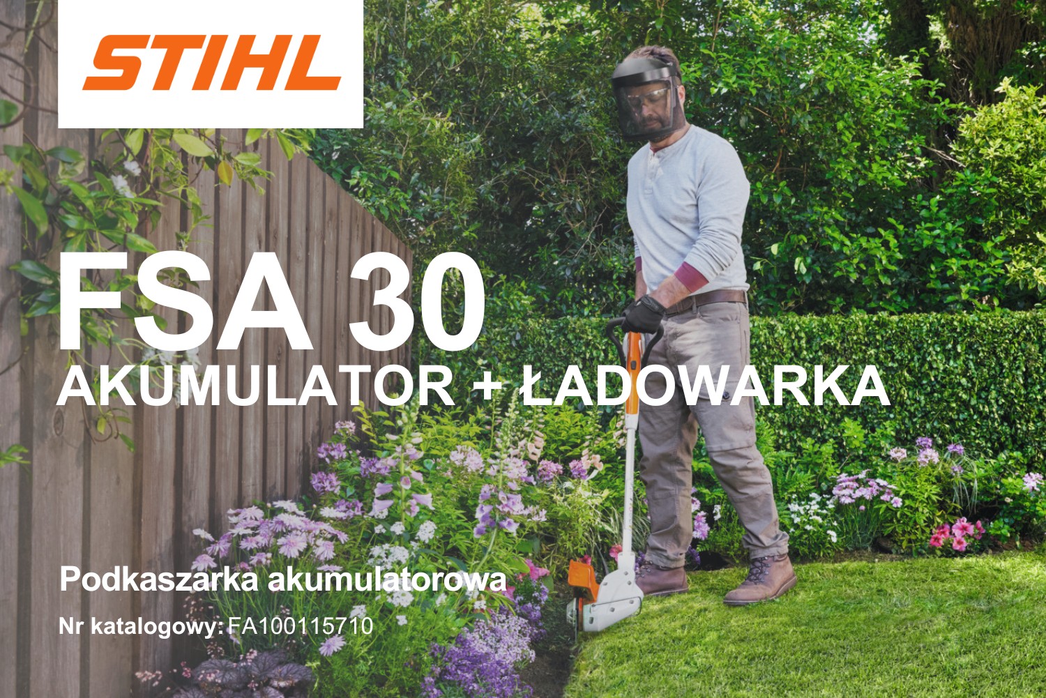 Podkaszarka akumulatorowa STIHL FSA 30 (Zestaw akumulator + ładowarka) - FA100115710