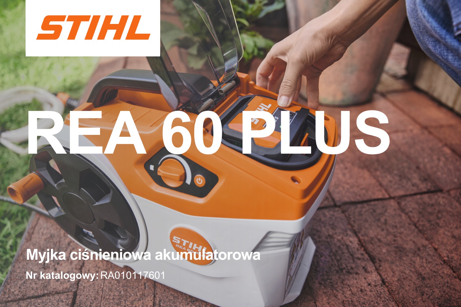 Myjka ciśnieniowa akumulatorowa Stihl REA 60 PLUS RA010117601 - 130 bar, 270 l/h