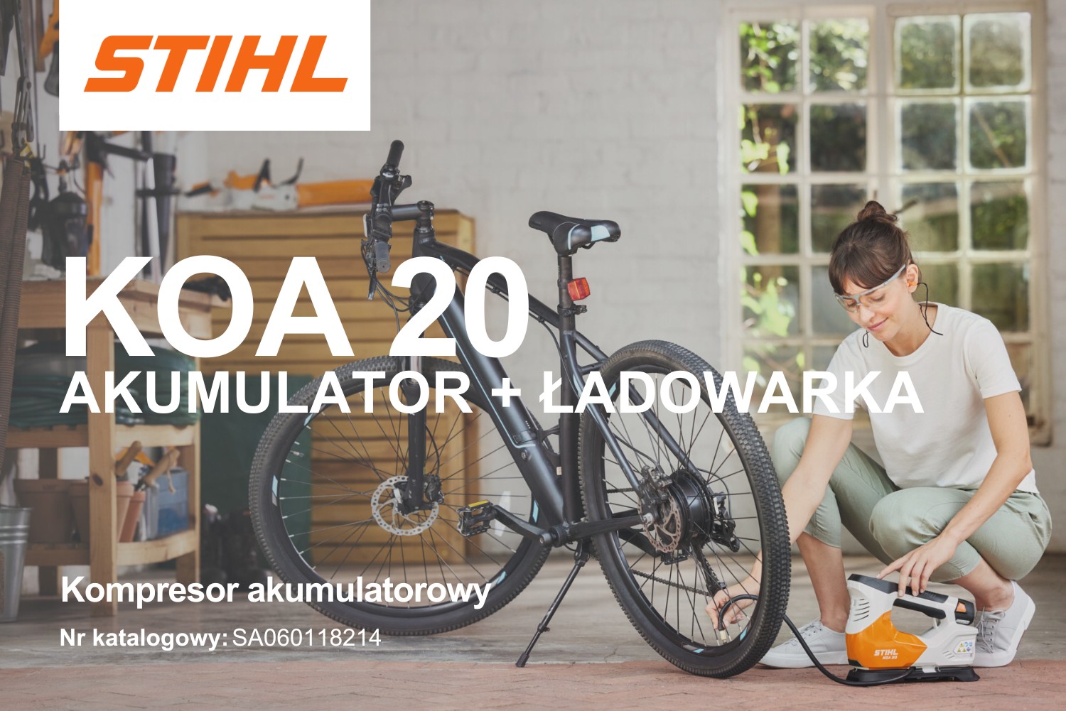 Kompresor akumulatorowy Stihl KOA 20 (Zestaw AS 2 + AL 1) SA060118214 - 10,3 bar, 150 psi
