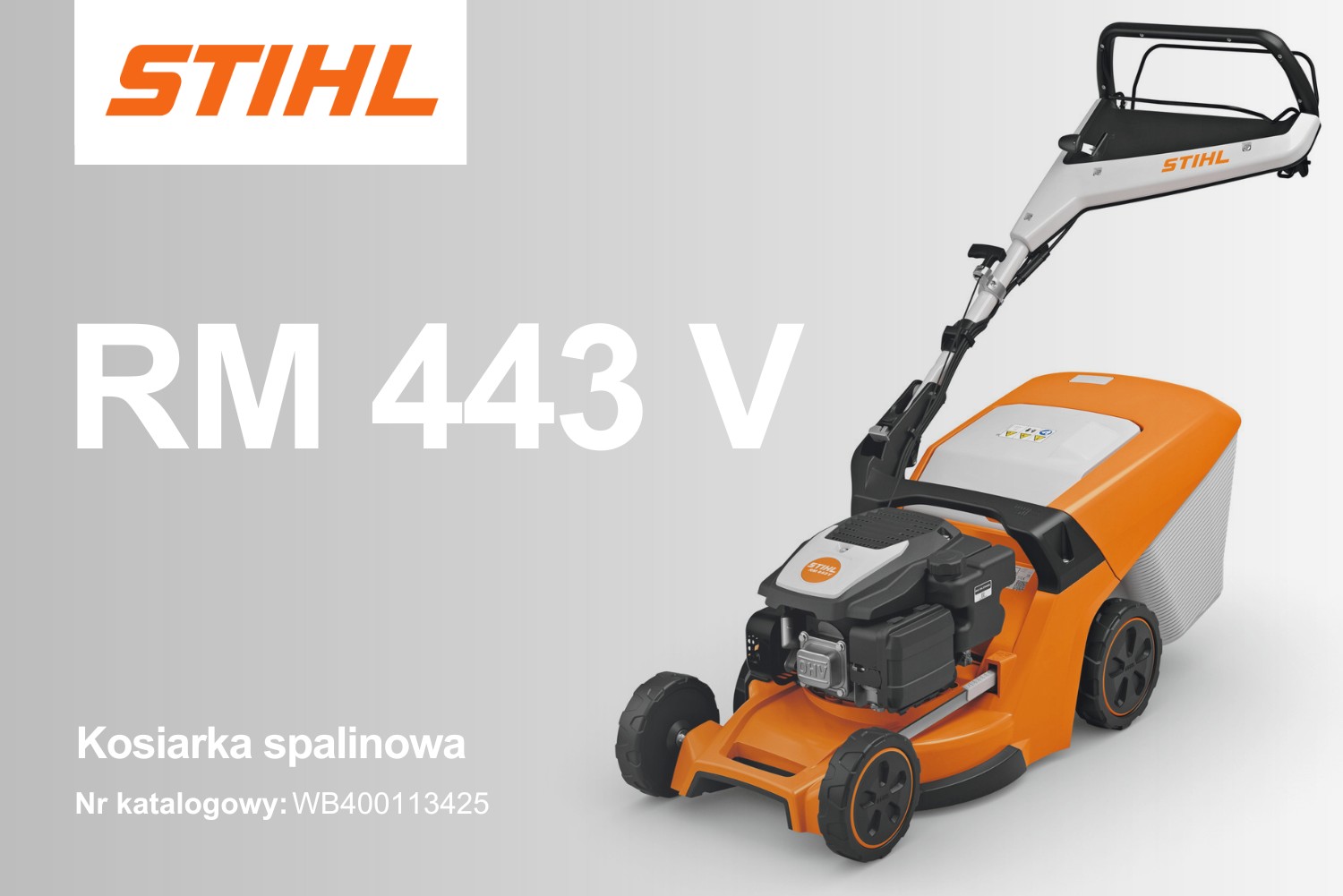 Kosiarka spalinowa Stihl RM 443 V z napędem Vario - WB400113425