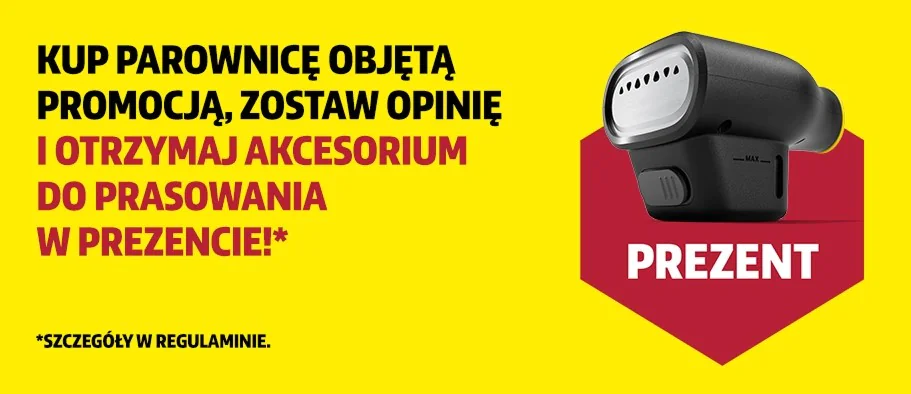 Promocja Kärcher SC - kup parownicę i otrzymaj Garment Steamer w prezencie