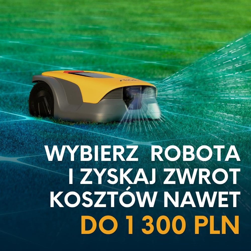 Promocja STIGA cashback za zakup robota koszące