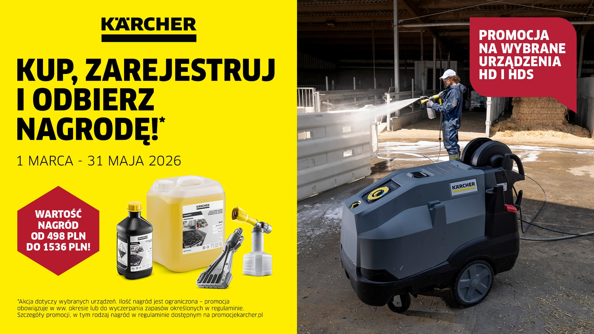 Kärcher HD i HDS - promocja, kup myjkę i odbierz profesjonalny zestaw akcesoriów