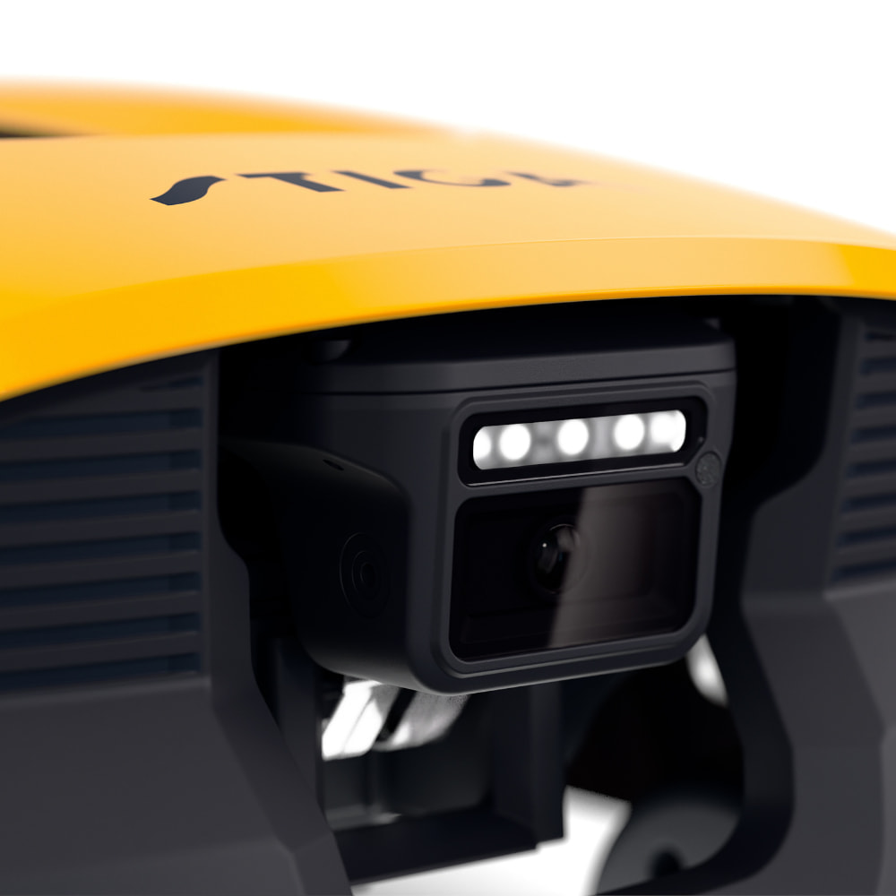 Kamera AI VISTA w autonomicznym robocie koszącym STIGA wykrywająca przeszkody na trawniku
