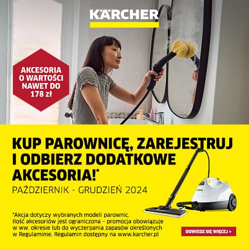 Promocja Karcher SC - Kup parownicę, zarejestruj i odbierz prezent